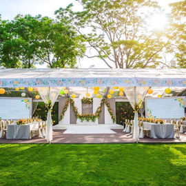 Transparent Tent Wedding Party Canopy With Galvanized Steel Conduit Connector