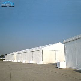 Heavy Duty Temporary Warehouse Marquee , Shaped PVC Commercial Storage Tents