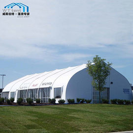 Exterior Aluminum Hangar Curved Tent Easily Assembled Flameproof