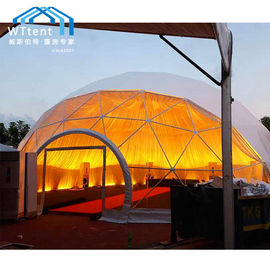 Romantic Large Geodesic Dome Tent Glass Window Double PVC Fabric