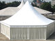 Opening Hexagon Tent Customized Size Glass Wall Double Wings Glass Door