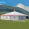 White Multi Sided Tent Yurt Type Metal Frame with High Peak Roof