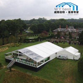 Clear Roof Transparent Frame Tent , Huge Custom Party Tents On Deck Platform