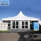 Aluminum Mixed Custom Made Tents Special White PVC Tapered Roof Cover