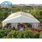 Outside Mixed Custom Party Tents High Peak Polyester Textile For Trade Show